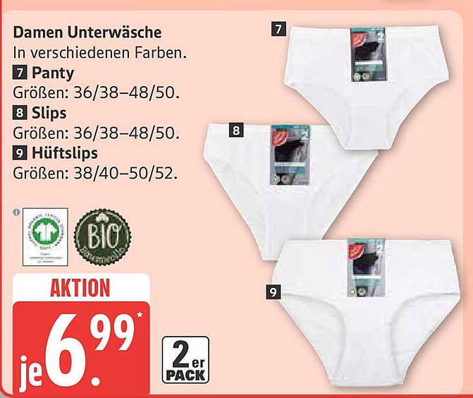 Damen Unterwäsche - Verschiedene Modelle zum Sonderpreis