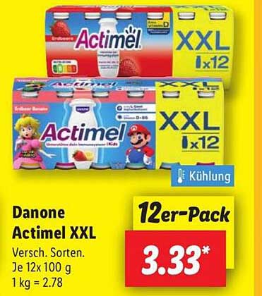 Danone Actimel XXL 12er-Pack
