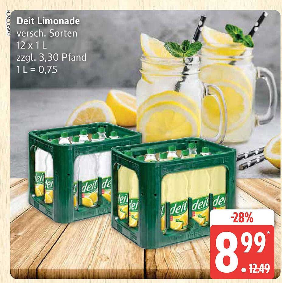 Deit Limonade 12 x 1 L