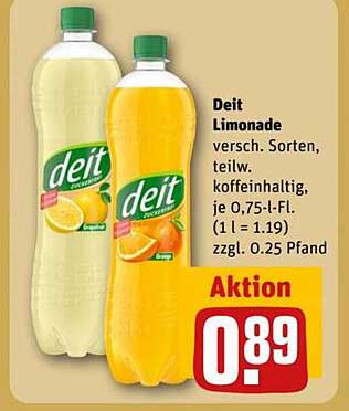 Deit Limonade - Verschiedene Sorten zum Aktionspreis