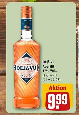 DÉJÀ-VU APERITIF 0,7L - Aktion!