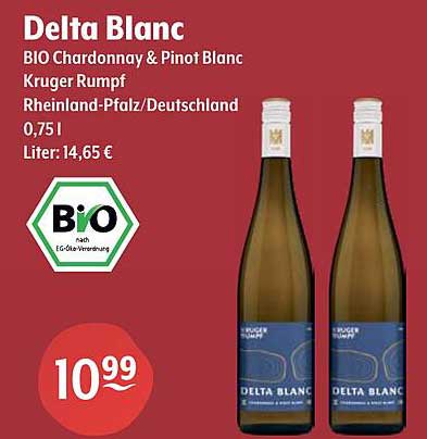 Delta Blanc BIO Chardonnay & Pinot Blanc