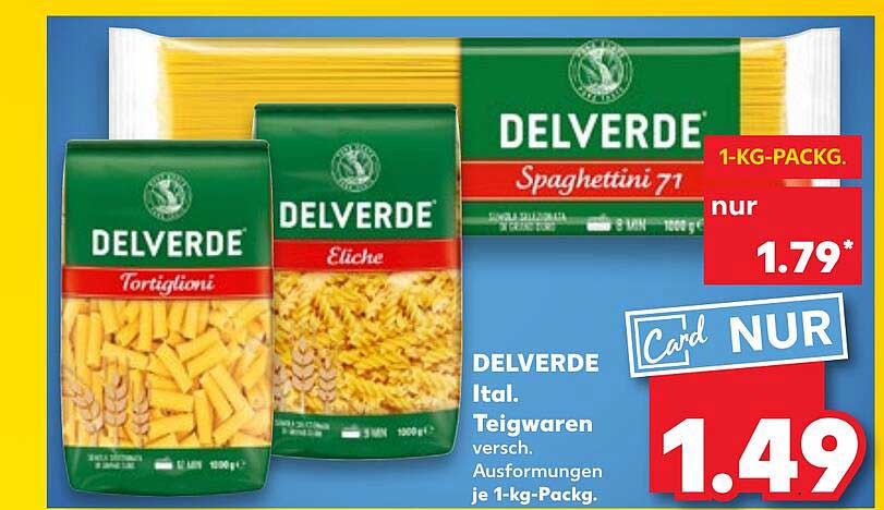 DELVERDE It. Teigwaren 1-kg-Packungen
