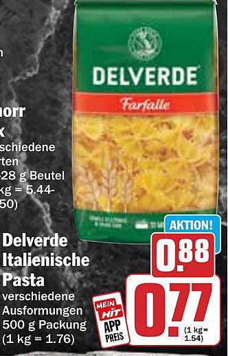 Delverde Italienische Pasta Farfalle 500 g