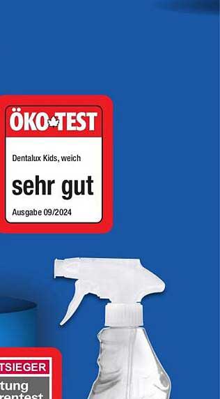 Dentalux Kids, weich - sehr gut im ÖKO-TEST