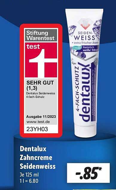 Dentalux Zahnpasta Seidenweiß 125 ml