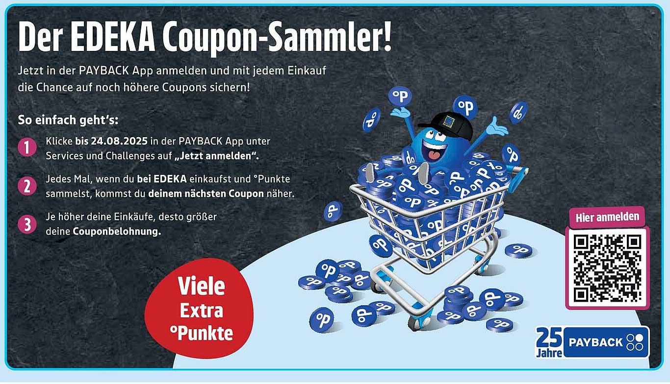 Der EDEKA Coupon-Sammler! Jetzt die Chance auf viele Extra Punkte sichern!