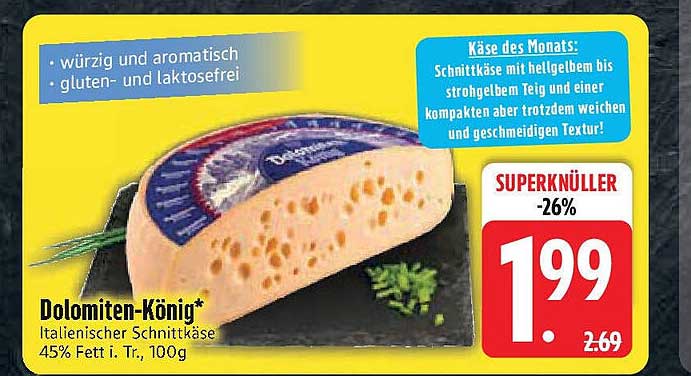 Dolomiten-König - Italienischer Schnittkäse