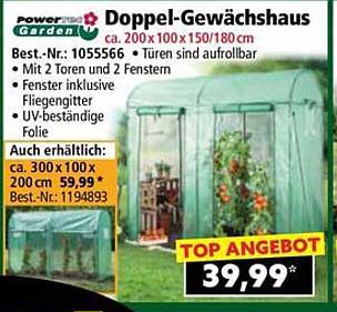 Doppel-Gewächshaus