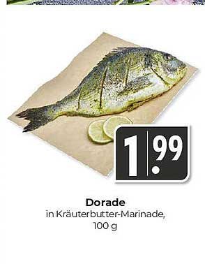 Dorada in Kräuterbutter-Marinade, 100 g