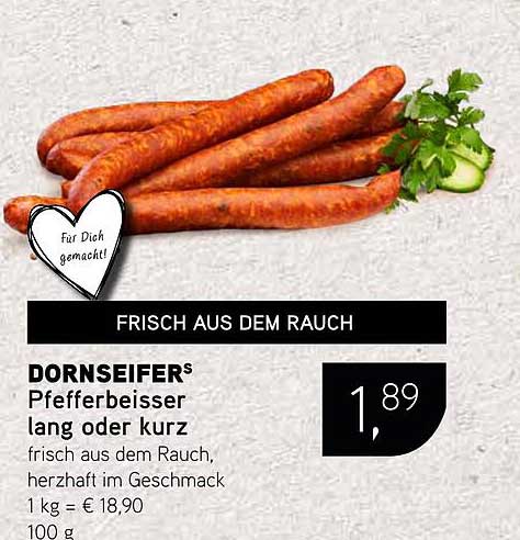 DORNSEIFER® Pfefferbeißer lang oder kurz - frisch aus dem Rauch