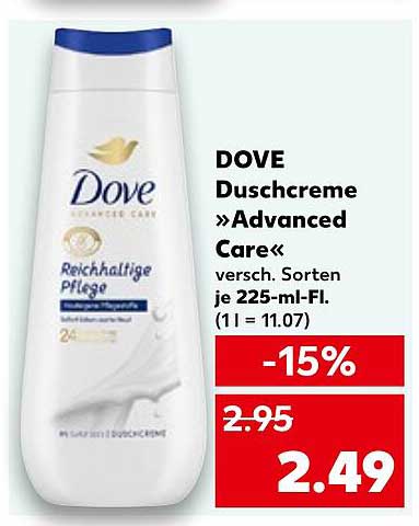 DOVE Duschcreme »Advanced Care« 225 ml