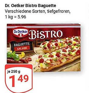 Dr. Oetker Bistro Baguette - Verschiedene Sorten, tiefgefroren
