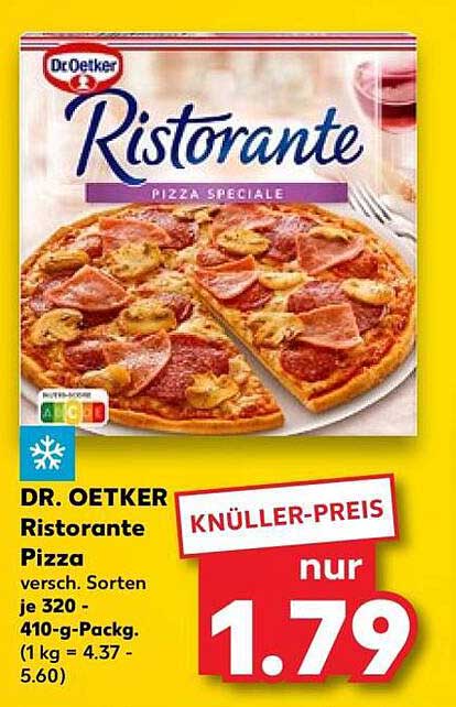 DR. OETKER Ristorante Pizza versch. Sorten 320 - 410 g