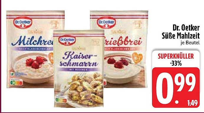 Dr. Oetker Süße Mahlzeit je Beutel