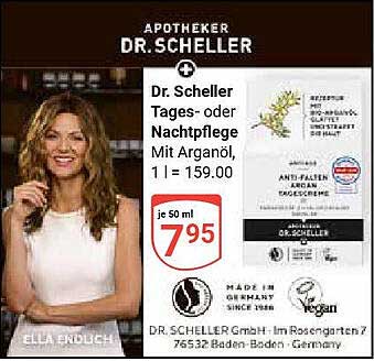 Dr. Scheller Tages- oder Nachtpflege Mit Arganöl, 1 l = 159.00