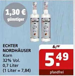 ECHTER NORDHÄUSER Korn 32% Vol. 0,7 Liter