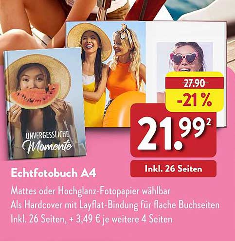 Echtfotobuch A4 – Unvergessliche Momente