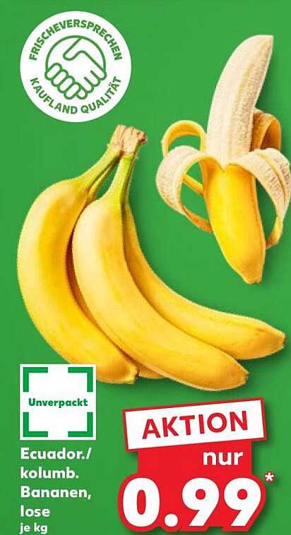 Ecuador./kolumb. Bananen, lose je kg
