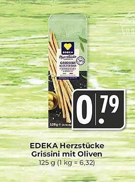 EDEKA Herzstücke Grissini mit Oliven