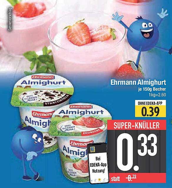 Ehrmann Almighurt je 150g Becher