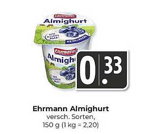 Ehrmann Almighurt versch. Sorten – 150 g