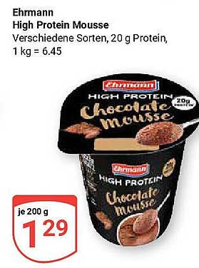 Ehrmann High Protein Mousse - 200g für nur 1,29 €