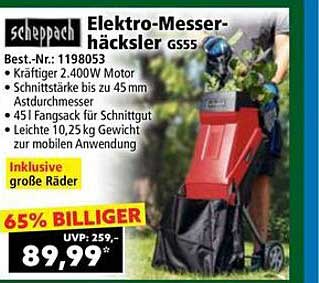 Elektro-Messer-Häcksler GS55
