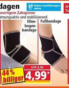 Ellenbogen- und Fußbandage - hochwertiger Schutz für Ihre Gelenke