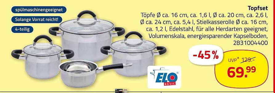 ELO BASIC Topfset - 4-teilig