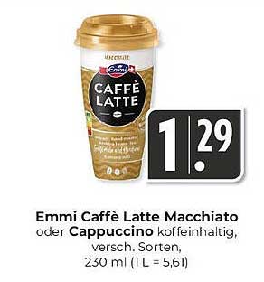 Emmi Caffè Latte Macchiato oder Cappuccino, 230 ml