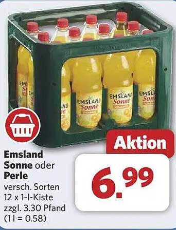 Emsland Sonne oder Perle 12 x 1-L-Kiste
