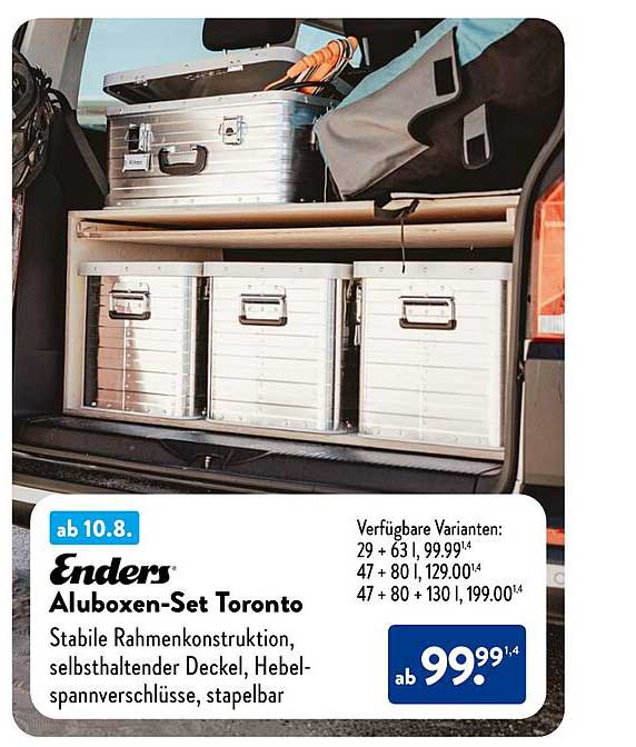 Enders Aluboxen-Set Toronto