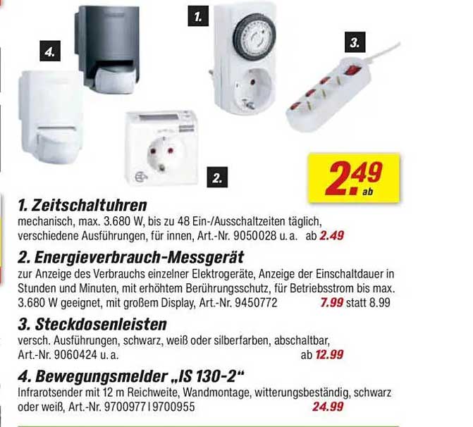 Energieverbrauch-Messgerät für 7,99 statt 8,99