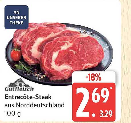 Entrecôte-Steak aus Norddeutschland 100 g