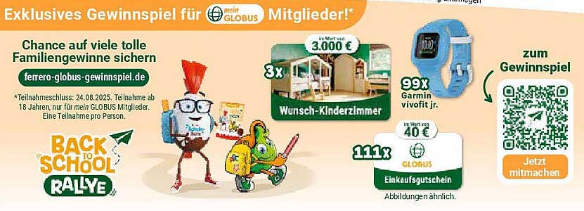 Exklusives Gewinnspiel für meine GLOBUS Mitglieder