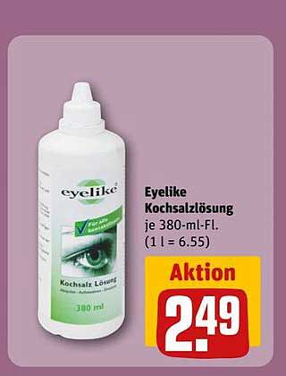 Eyelike Kochsalzlösung 380 ml - Aktion!