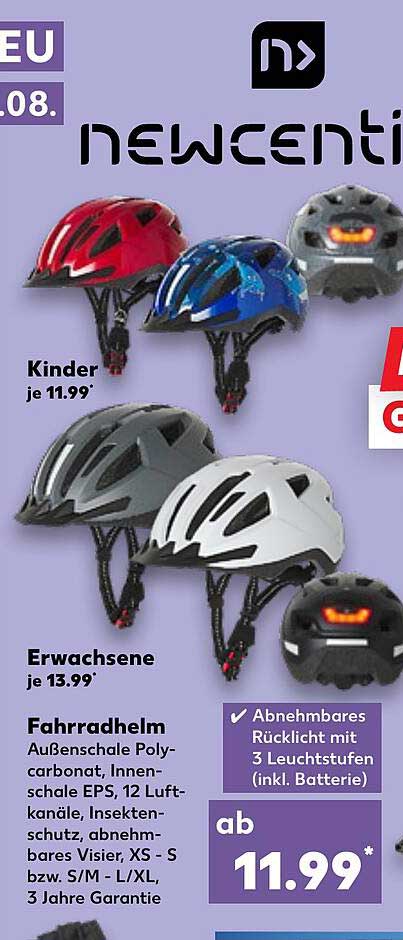 Fahrradhelm für Erwachsene und Kinder ab 11,99 €