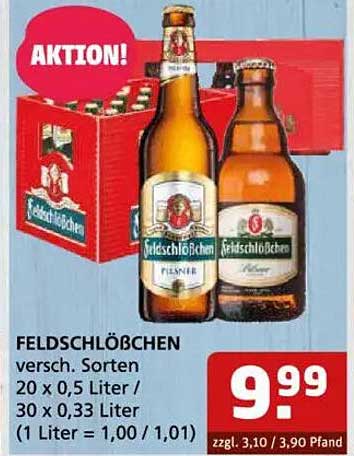 Feldschlößchen – Verschiedene Sorten 20 x 0,5 Liter / 30 x 0,33 Liter