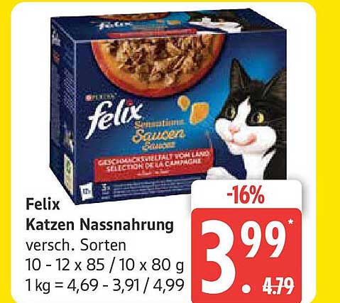 Felix Katzen Nassnahrung - Verschiedene Sorten