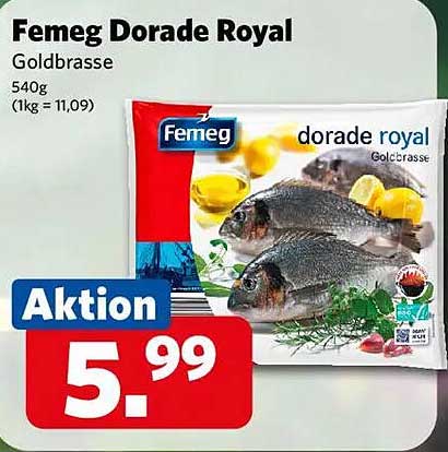 Femeg Dorade Royal Goldbrasse 540g
