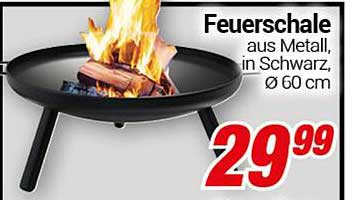 Feuerschale aus Metall, in Schwarz, Ø 60 cm
