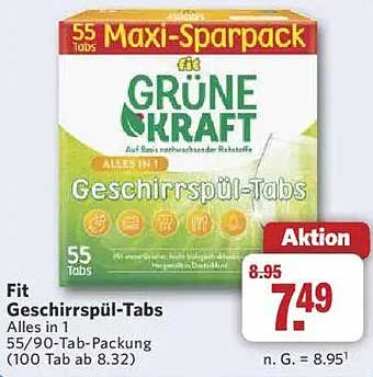 Fit Geschirrspül-Tabs Maxi-Sparpack - Alles in 1