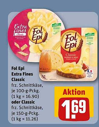 Fol Epi Extra Fines Classic frz. Schnittkäse, je 100-g-Pckg.