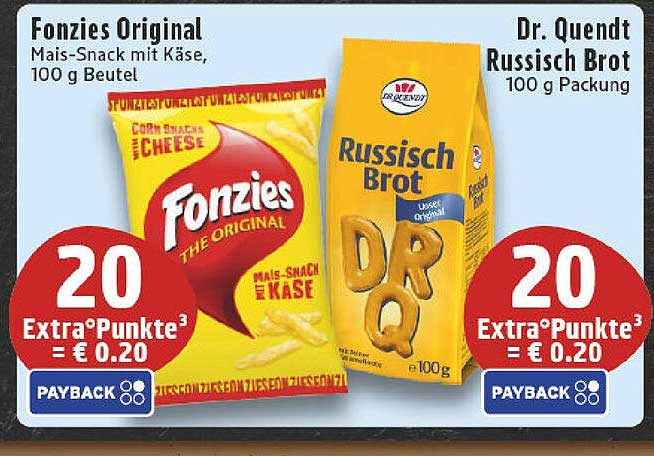Fonzie Original - Mais-Snack mit Käse, 100 g Beutel