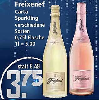Freixenet Carta Sparkling verschiedene Sorten 0,75L Flasche