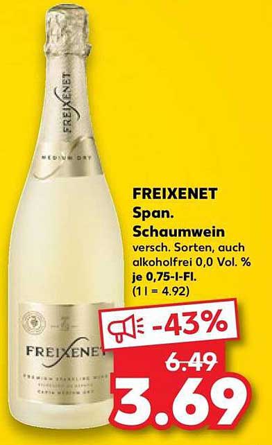 FREIXENET Span. Schaumwein - verschiedene Sorten, auch alkoholfrei