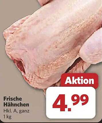 Frische Hähnchen Hkl. A, ganz 1 kg
