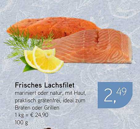 Frisches Lachsfilet