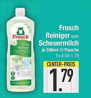 Frosch Reiniger oder Scheuermilch je 500ml-1l Flasche